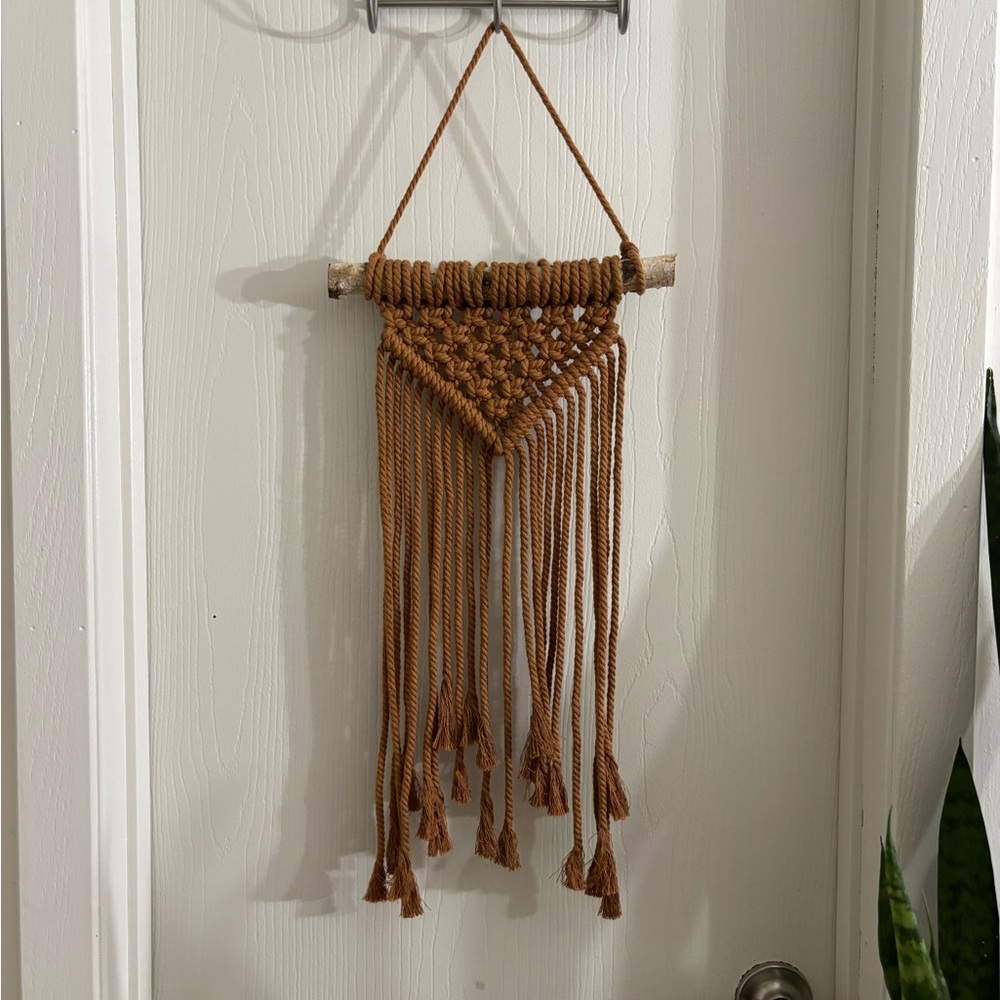 Handcrafted Brown Macrame Wall Hanging